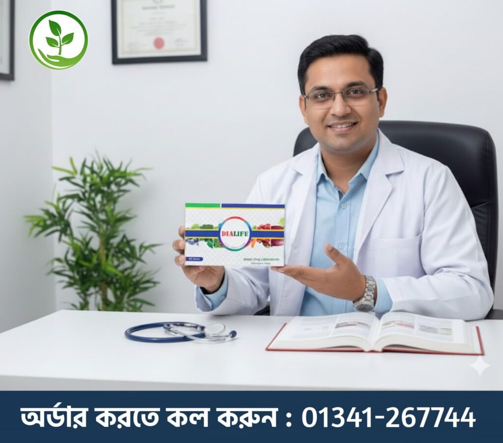 ডায়ালাইফ (Dialife) ১০৫টি ট্যাবলেটের প্যাকেজ।